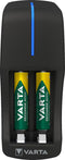Varta Mini Charger - Batterijlader NiMH 800 mAh - Zwart (2 stuks)