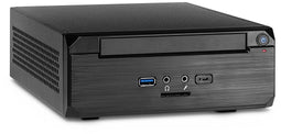 Inter-Tech MW-02 II - Mini-ITX Behuizing - 1x 2.5'' HDD - Zwart