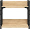 vidaXL - Printerstandaard - 2-laags - 40x20x40 - cm - bewerkt - hout - sonoma - eiken