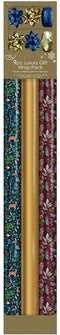 Metallic Cadeaupapier Set - 6 Rollen 150 x 70 cm - Inclusief 4 Kraft Ribbons en 8 Kraft Bows