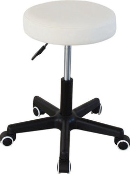 Bureaukruk - kantoorkruk - werkkruk - tabouret - hoogte instelbaar 42 tot 56 cm - wit