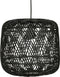 WOOOD Exclusive Moza Hanglamp - Bamboe - Zwart - 50x70x70