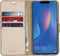 Accezz Hoesje Geschikt voor Huawei P Smart (2019) Hoesje Met Pasjeshouder - Accezz Wallet Softcase Bookcase - goud