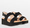 POSH by Poelman PARIS - Dames Sandalen - Plateauzool - Zwart - Maat 40