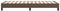 vidaXL - Bedframe - kunstleer - bruin - 80x200 - cm