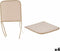Gift Decor Stoelkussen Beige 38 X 2,5 X 38 Cm (4 Stuks)