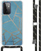 iMoshion Hoesje Geschikt voor Samsung Galaxy A72 Hoesje Met Koord - iMoshion Design Hoesje met Koord - Blauw / Meerkleurig / Goud / Blue Graphic