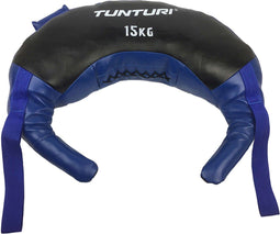 Tunturi Bulgarian Bag - Fitness sandbag 15kg - Inclusief gratis fitness app - Blauw