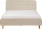 RENNES - Tweepersoonsbed - Beige - 160 x 200 cm - Polyester
