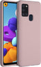 Accezz Samsung Galaxy A21s - Liquid Silicone Backcover - Schokabsorberend - Roze