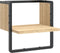 vidaXL - Wandschap - met - stang - 30x25x30 - cm - sonoma - eikenkleurig