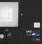 VT-50-S 50W SMD PIR SENSOR FLOODLIGHT WITH SAMSUNG CHIP COLORCODE:3000K BLACK BODY GREY GLASS