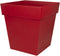 EDA Bloempot Toscane vierkant - kunststof - rood - L39 x B39 x H39 cm - 38 liter - Bloempotten/plantenpotten