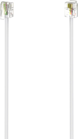 Hama Modulaire kabel, stekker 6p4c - stekker 6p4c, 3 m, wit