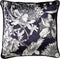 Dutch Decor LAUREN - Sierkussen velvet Raven 45x45 cm - zwart - Inclusief binnenkussen