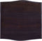 vidaXL - Nachtkastje - 40x40x45 - cm - massief - mahoniehout - lichtzwart