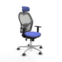 Piqueras y Crespo 1D086G2 - Bureaustoel - Hoofdsteun - Licht Blauw
