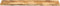 vidaXL - Tafelblad - met - natuurlijke - rand - 160x40x3,8 - cm - massief - mangohout