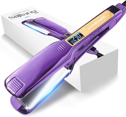 Sansbeauté® 2-in-1 Stijltang - Professionele Hair Straightener - 31 Temperatuurstanden 80℃ t/m 230℃ - ION Technologie - Classic Purple