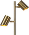 Atmooz - Vloerlamp Kisoro - G9 - Staande Lamp - Stalamp - Woonkamer - Goud - Hoogte 144cm - Metaal