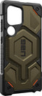 Urban Armor Gear Monarch Pro geschikt voor Samsung Galaxy S24 Ultra | Compatible met MagSafe | Back Cover Hoesje | Groen