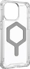 Urban Armor Gear Plyo iPhone 15 Pro Max Hoesje met MagSafe Ice Zilver