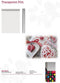 Urban Living Inpakpapier/cadeaupapier - transparant/doorzichtig folie - rollen - 500 x 70 cm - bloemen plastic