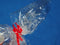Urban Living Inpakpapier/cadeaupapier - transparant/doorzichtig folie - rollen - 500 x 70 cm - bloemen plastic