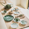 Urban Nature Culture Bowl Arts & Craft Dots, 22CM Green / Ceramic