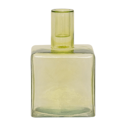 Urban Nature Culture Candle holder Cubico Pale Green Green / Recycled glass