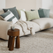 Urban Nature Culture Cushion Blocking B Beetle Green / Vintage Velvet and cotton duck