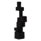 Urban Nature Culture Decorative object Aosta Black / Metal vasted