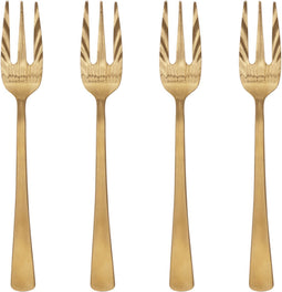 Urban Nature Culture - Gebaksvorkjes - Goud - Set van 4 vorkjes