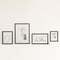 Urban Nature Culture Photo frame Floating Minimalism Black, S Black / MDF
