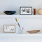 Urban Nature Culture Photo frame Floating Minimalism Double, Black Black / MDF