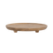 Urban Nature Culture Plate on feet large, Golden Oak Brown / Mango Wood