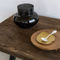 Urban Nature Culture Plate on feet large, Golden Oak Brown / Mango Wood