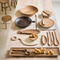 Urban Nature Culture Serving Tray Long, Golden Oak Brown / Mango Wood
