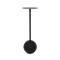 Urban Nature Culture Side table M, Black Matt black / Aluminium