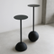 Urban Nature Culture Side table M, Black Matt black / Aluminium