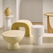 Urban Nature Culture Side table Puglia Yellow / Ceramic