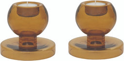 Urban Nature Culture - Tealight holder Wood Trush - set van 2 stuks