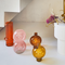 Urban Nature Culture Vase recyled glass Bulb, Branded Apricot Pink / Recycled glass