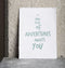 Urban Nature Culture Wish cards with envelope - Adventures White / Cotton remnants