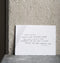 Urban Nature Culture Wish cards with envelope - Friendship White / Cotton remnants