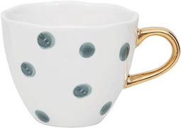 Urban Nature Goodmorning Cup mini small dots blue/green