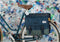 Urban Proof Dubbele fietstas - Gerecycled - 40 liter - Blauw/groen