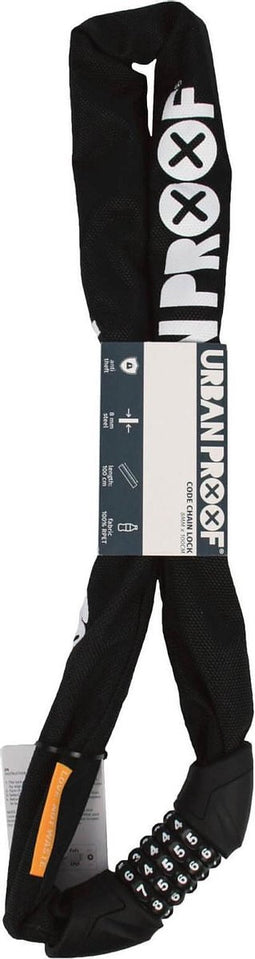 Urban Proof kettingslot code 8mm 100cm zwart - UP400599