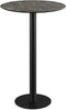 Urban Statafel Zwart Frame + Galaxy Marble HPL 70 cm - Essentials 130041570