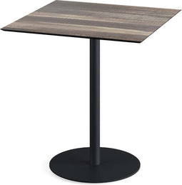 Urban Terrastafel Zwart Frame + Tropical Wood HPL 70x70 cm - Essentials 130011277
